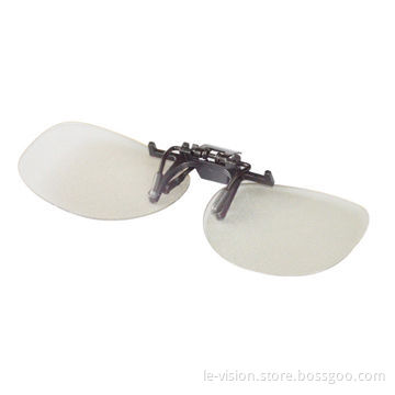 Polarized 3D Glasses for Passive Cinema without Legs